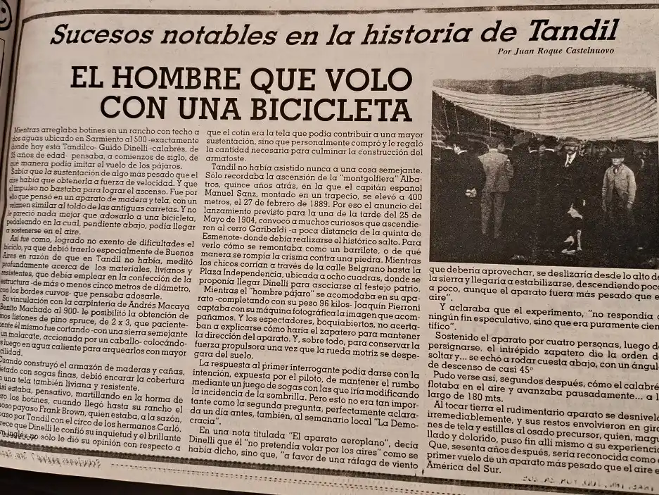 El hombre que voló con una bicicleta