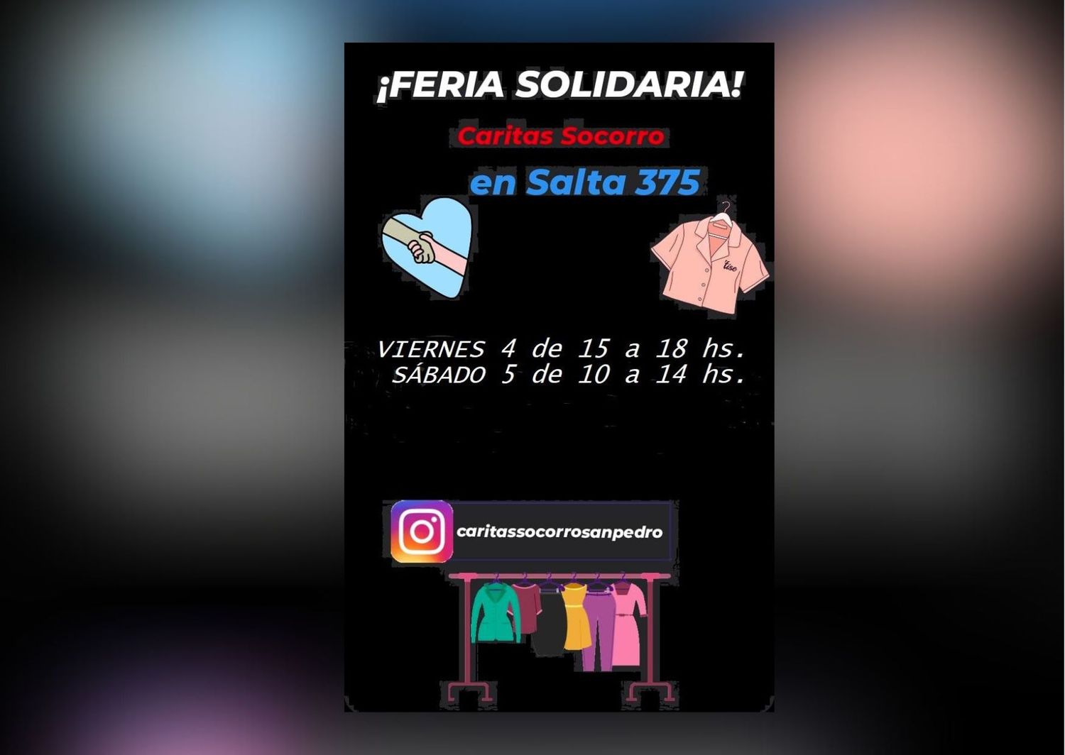Caritas organiza una feria solidaria