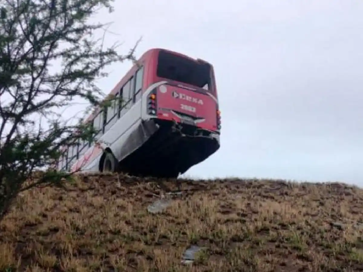 Un colectivo urbano casi desbarranca en Córdoba