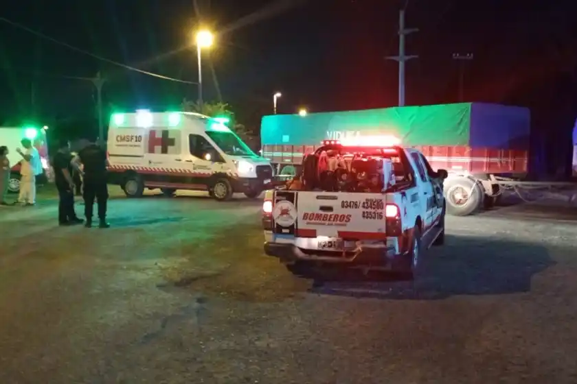 Siniestro vial fatal en Puerto San Martín.