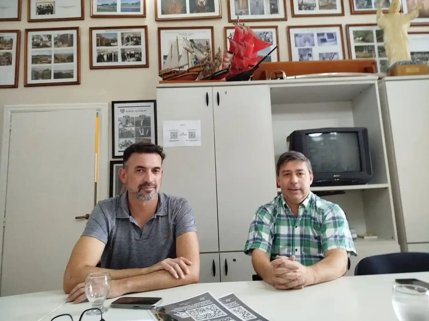 Diego Martín y Raúl Moyano, secretarios de Desarrollo Productivo y de Economía del Municipio.