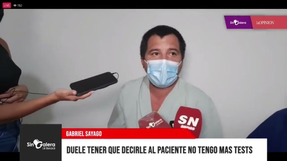 Sayago: “Duele tener que decirle al paciente que no hay más test”
