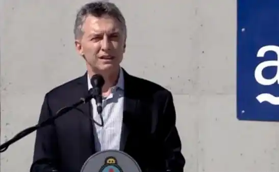 Macri habló de Trump tras inaugurar una planta depuradora en Lanús