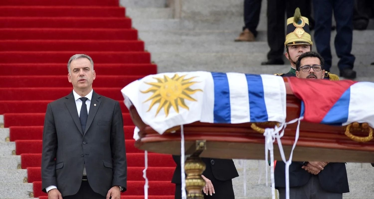 Yamandu Orsi en el funeral de estado de Pepe Mujica. Reuters.