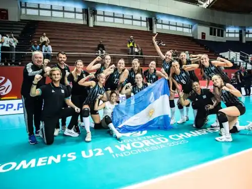 Argentina venció   a Vietnam.Foto:FEVA