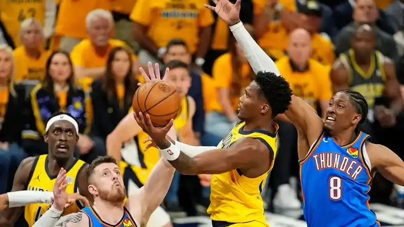 Indiana se impuso ante Oklahoma en el juego tres