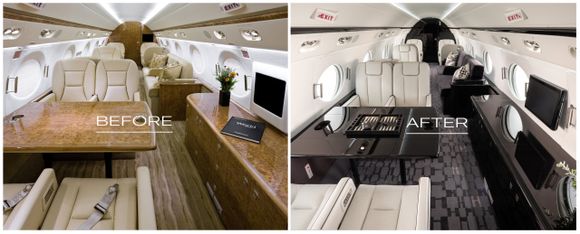 Gulfstream mejora su programa de rediseño de interiores