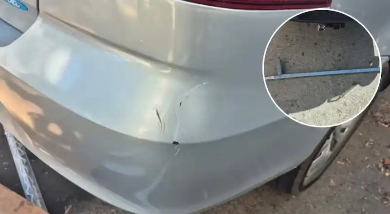 Tras discutir con la conductora, el cuidacoches golpeó el vehículo con la varilla.