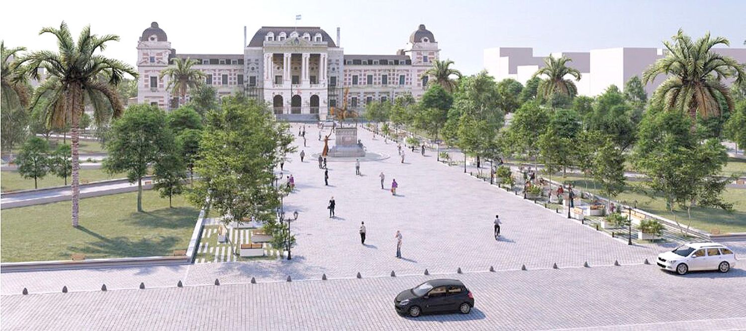 Así será la plaza San Martín.