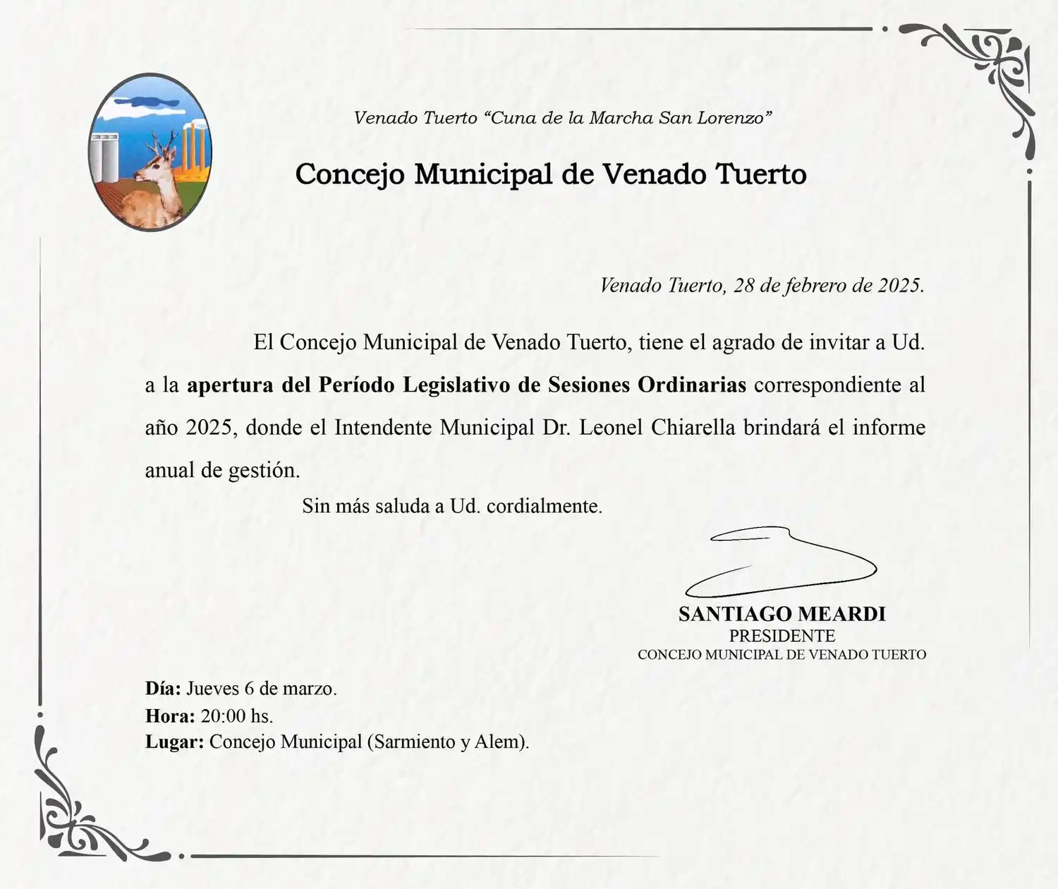 apertura sesiones Concejo