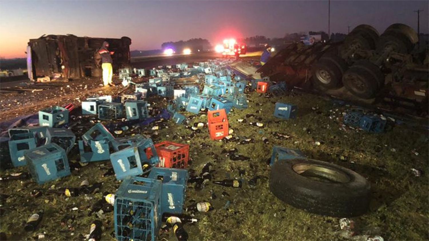 Un bebé murió y hay seis heridos tras un choque múltiple en la Autovía 2