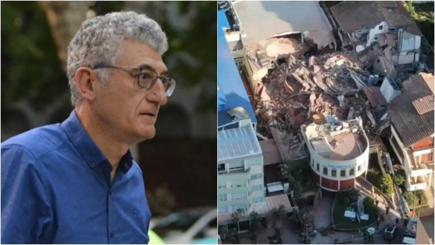 Barrera habló sobre el derrumbe en Villa Gesell.