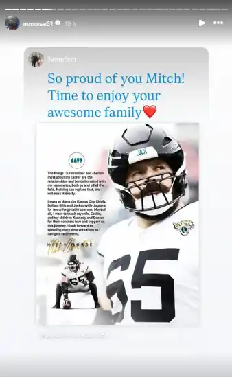 Varios jugadores de la NFL compartieron la noticia del retiro de Morse