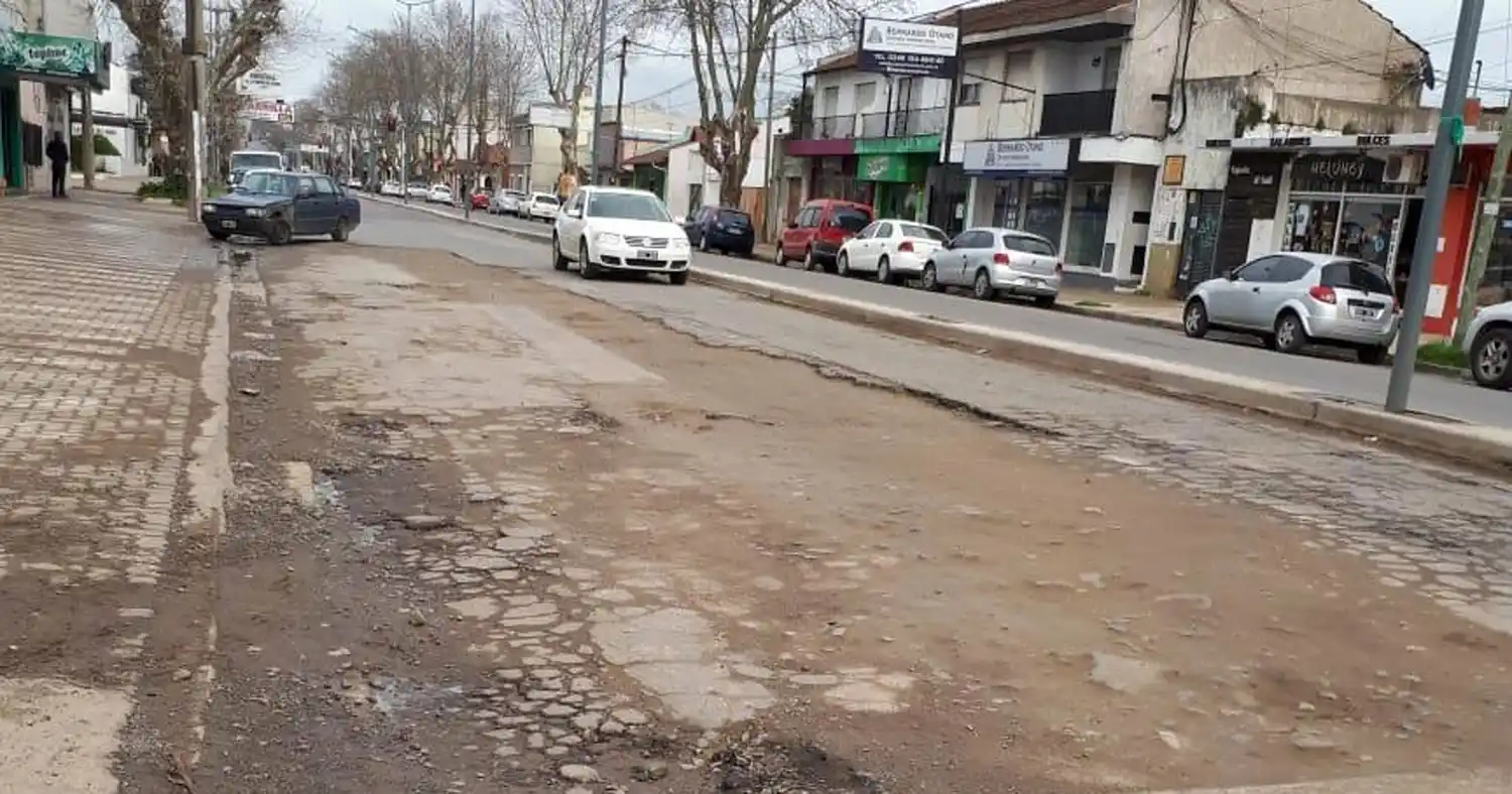 A la espera de la obra de pavimentación, una zona compleja para el tránsito