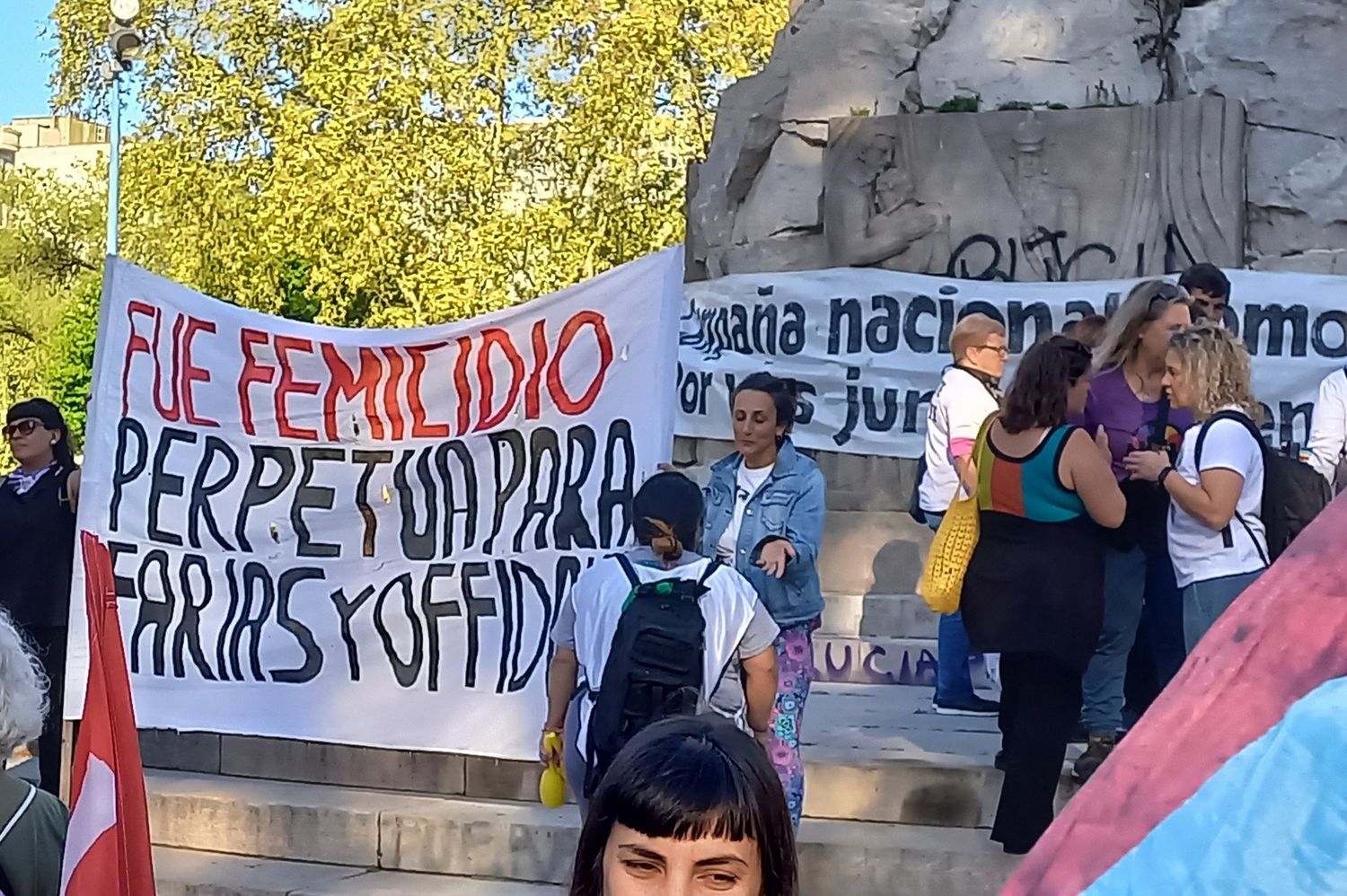 El reclamo por el crimen de Lucía Pérez se hizo sentir hoy en el centro marplatense.