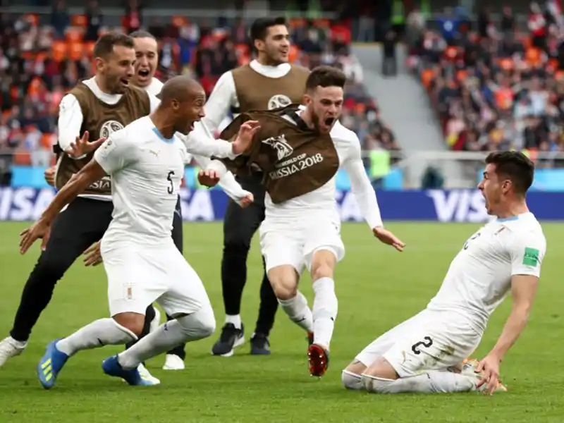 Uruguay le ganó a Egipto con un gol sobre el final