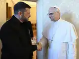 Zelenski junto al Papa León XVI.