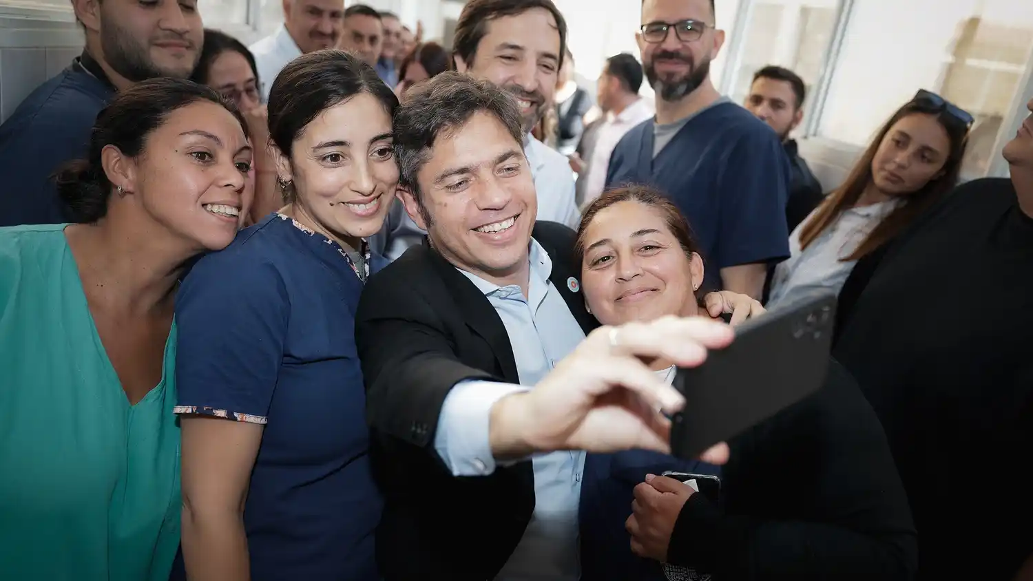 Kicillof también inauguró obras de salud en el Hospital Interzonal de Agudos Oscar Alende.