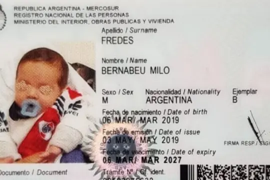Le pusieron Bernabéu a su hijo por el estadio donde ganó River la Libertadores
