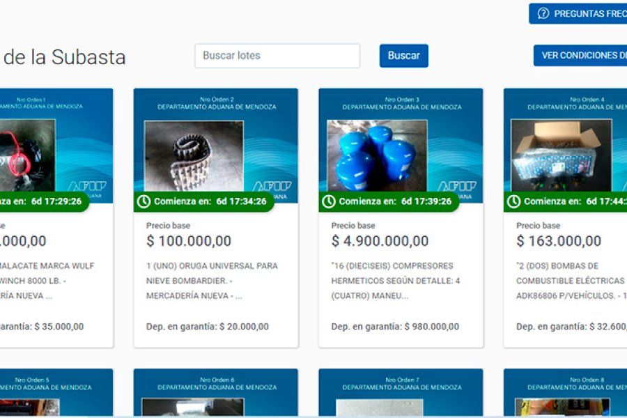 La AFIP subastará herramientas industriales