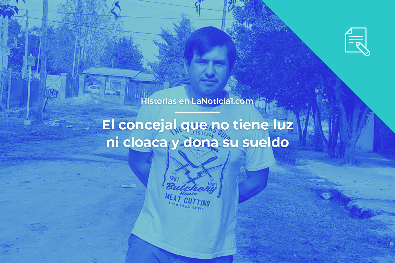 El concejal de Merlo que es docente, vive en calle de tierra, no tiene luz ni cloaca y dona su sueldo "sin hacer demagogia"