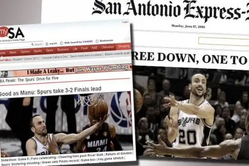 Manu Ginóbili, en las portadas de todos los medios 
