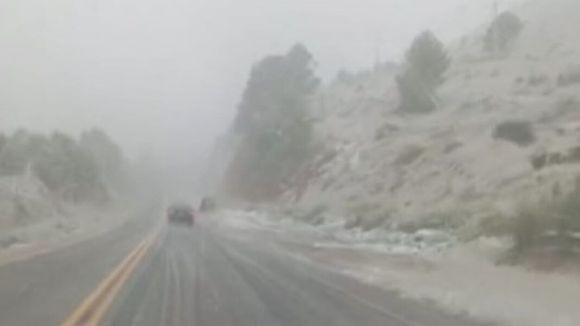 Nevadas en la provincia de Buenos Aires con la llegada del invierno