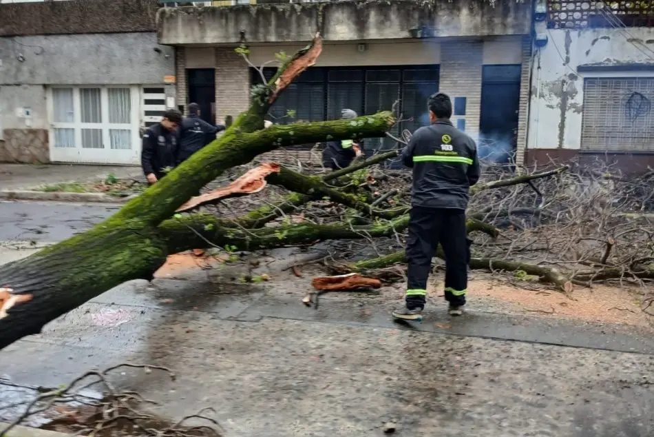 Temporal en Rosario.