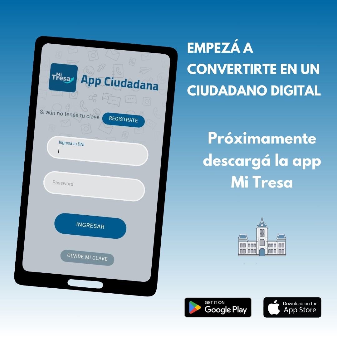 Desde hoy funcionará la App Mi Tresa y la nueva página web del municipio