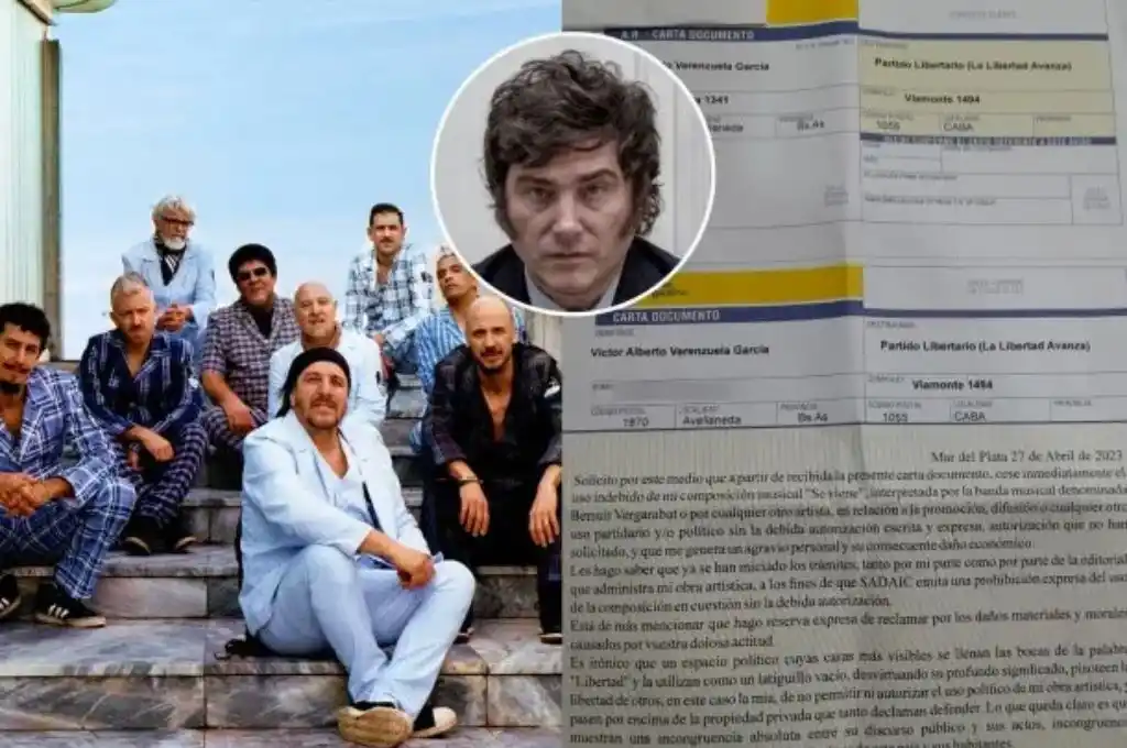 La Bersuit envió una carta documento a Milei por uso no autorizado de su música