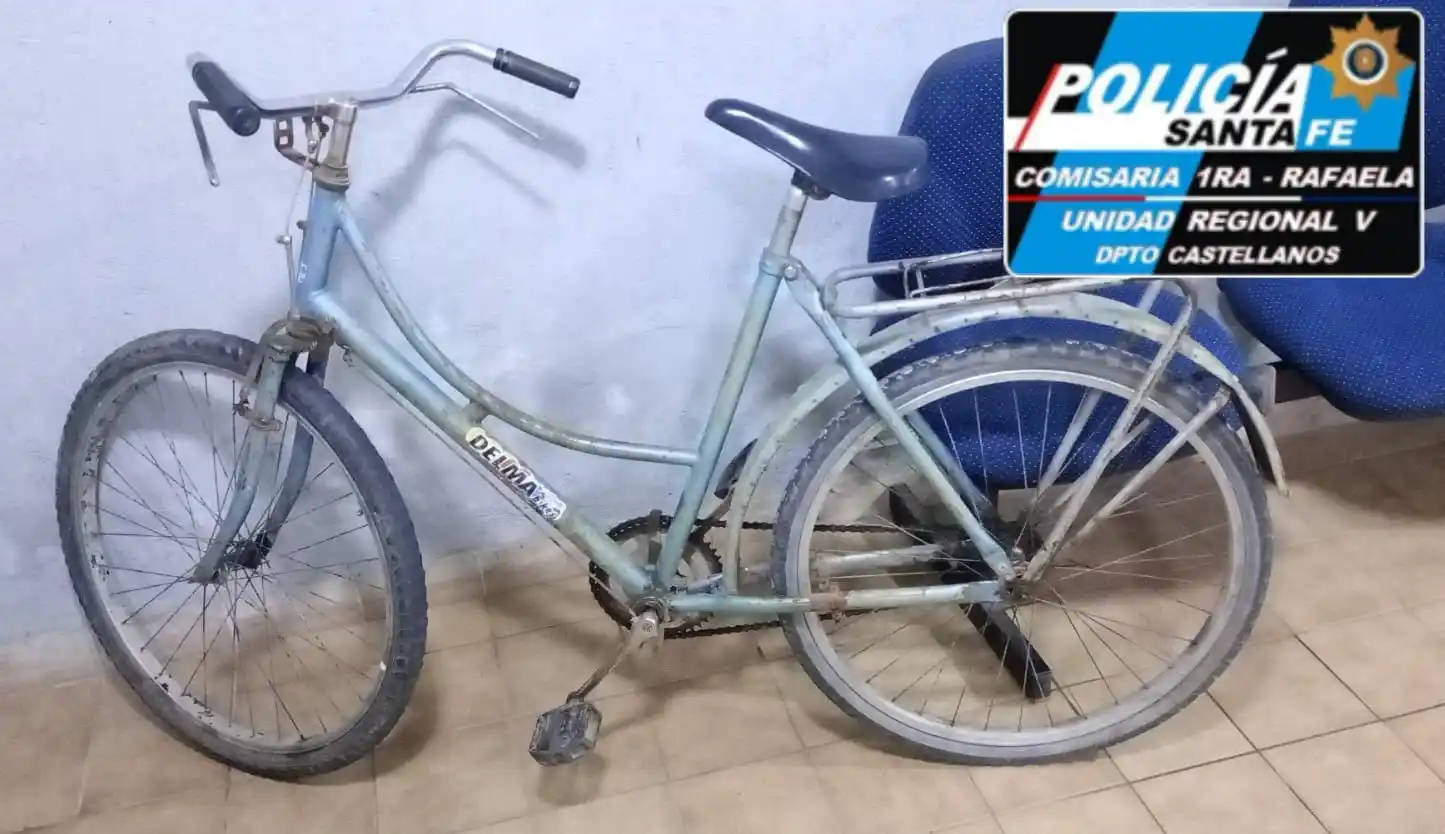 secuestro de una bordeadora, dinero, una cinta métrica y una bicicleta rafaela policia santa fe - 1
