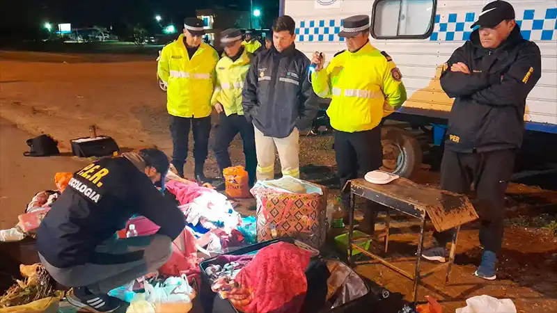 Un hombre iba en colectivo por la Autovía Artigas con más de 3 kilos de cocaína encima