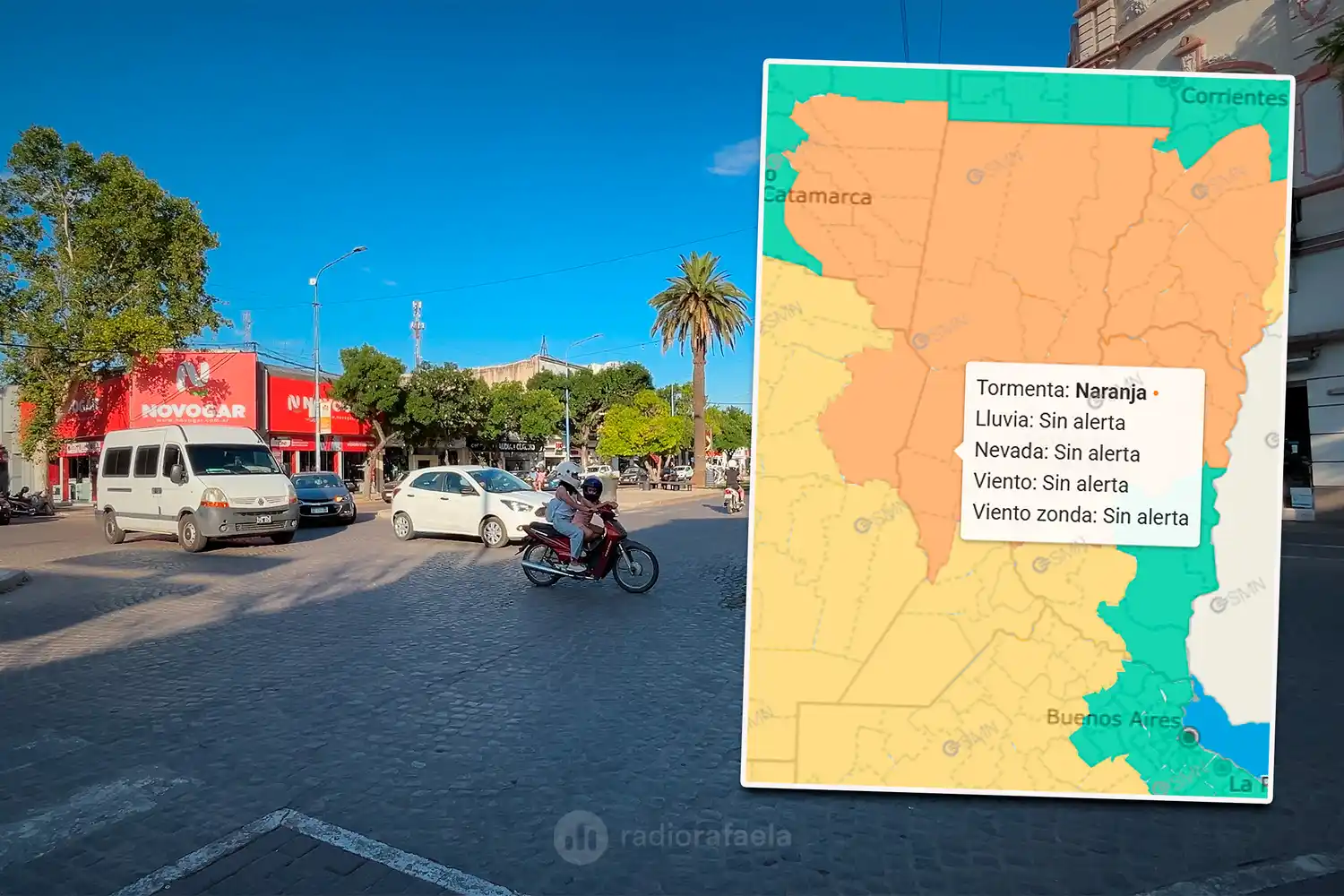 ¡Atención! El alerta por tormentas para este sábado se elevó a naranja