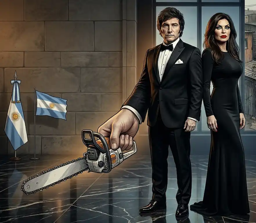 Dupla. Javier Milei y Sandra Pettovello.