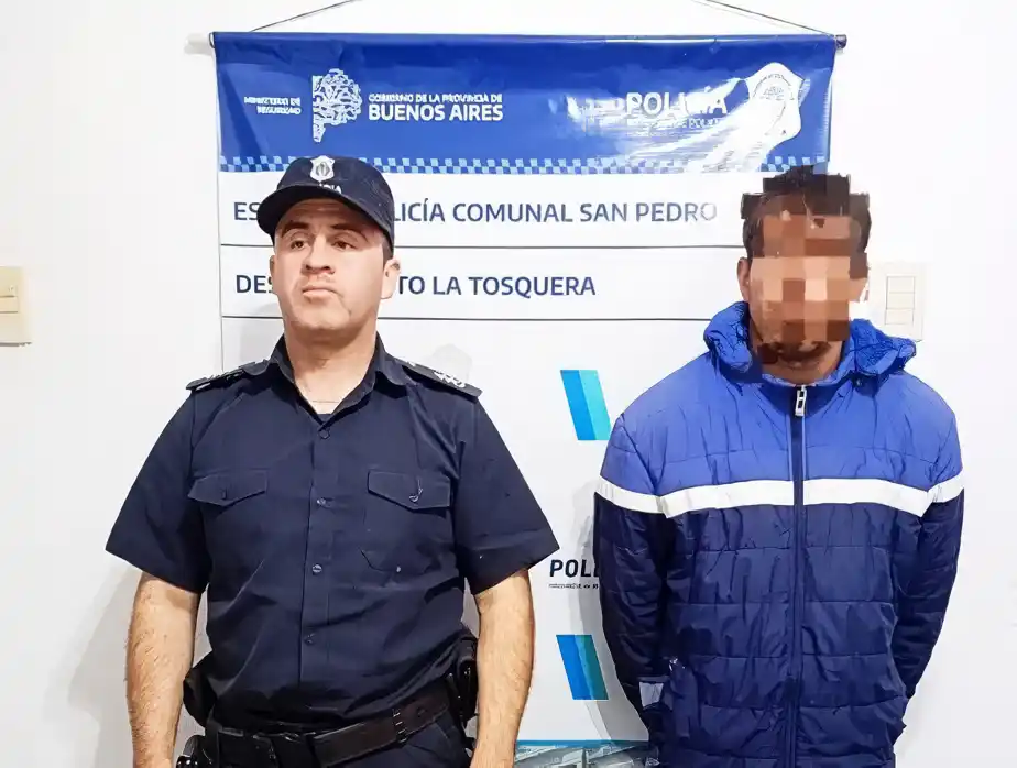 El aprehendido tiene 33 años.