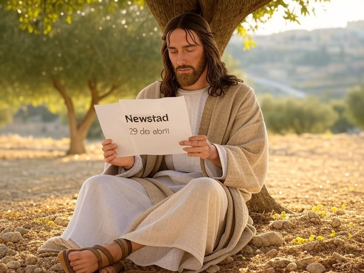 Santoral. Francisco, leyendo el Santoral del 29 de abril.