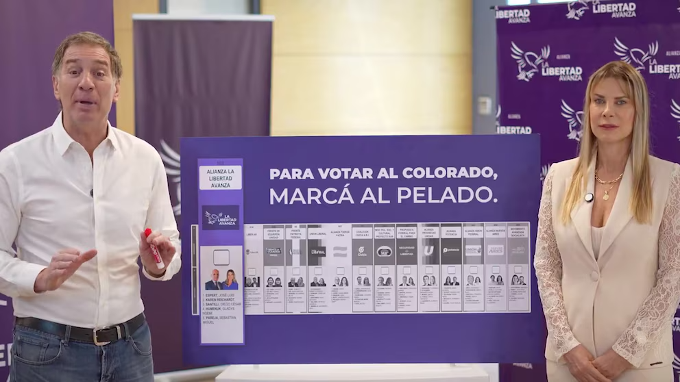 El llamativo spot electoral de La Libertad Avanza: “Para votar al colorado, marcá al pelado”