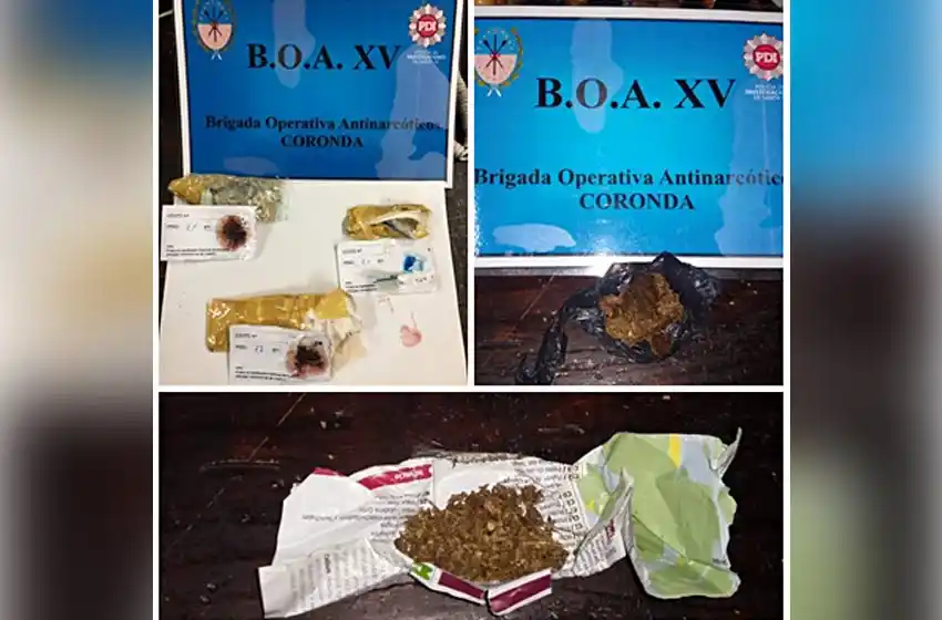 Secuestro de estupefacientes en diversos procedimientos del fin de semana