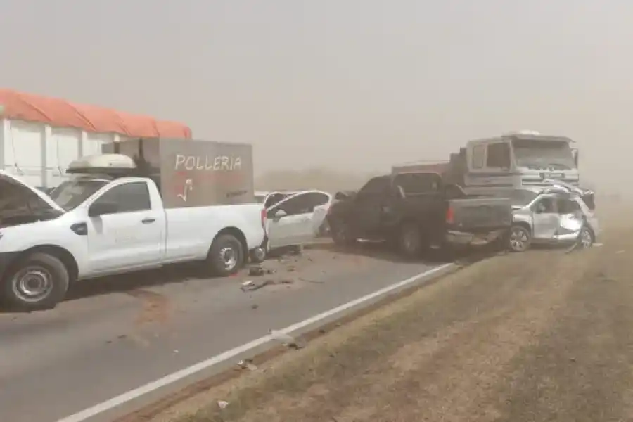 Triste noticia: tiene muerte cerebal la nena herida en el choque en cadena en la autopista Rosario-Córdoba