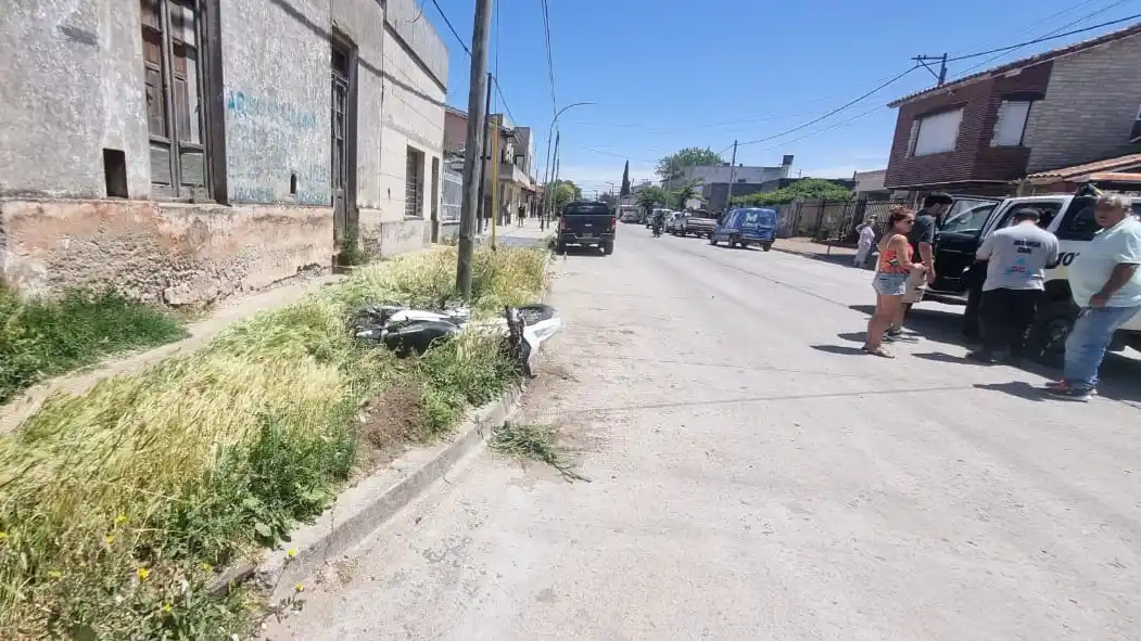 De urgencia. Debió ser trasladado el motociclista