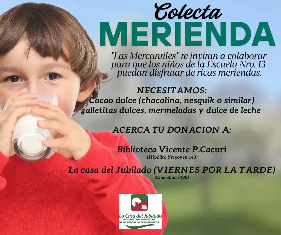 Colecta merienda del grupo “Las Mercantiles”