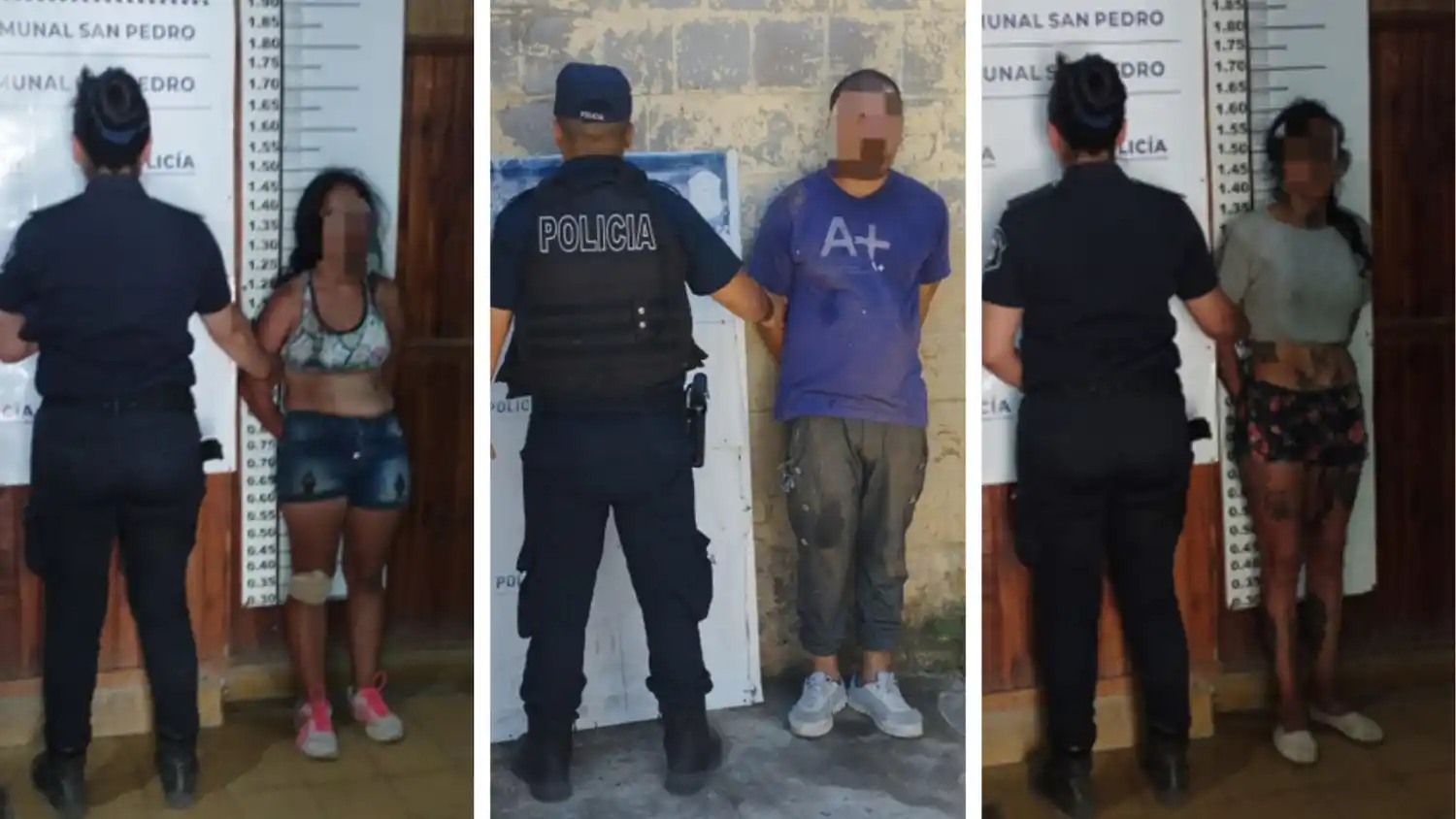 Tras el conflicto también fueron detenidos quienes agredieron a la policía.