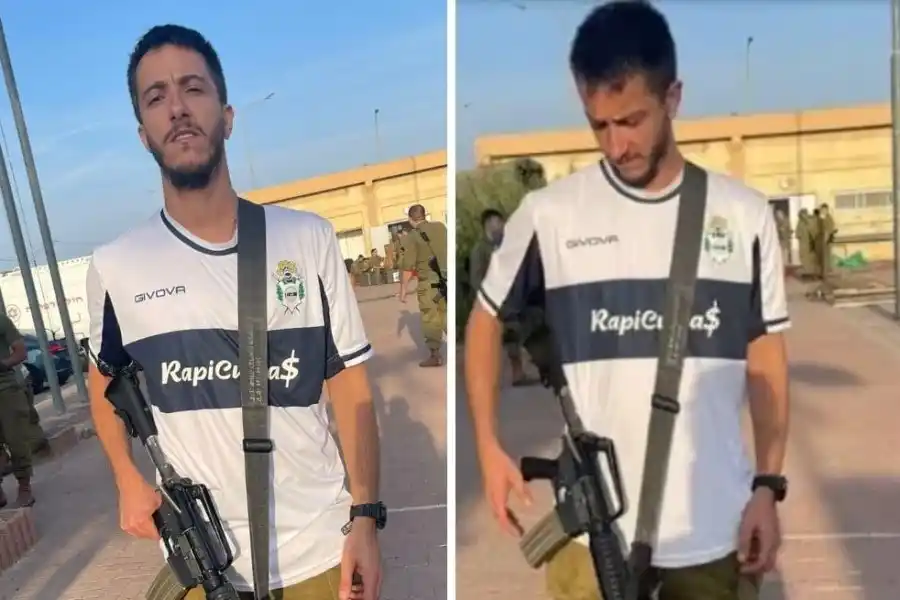 Un argentino fue convocado por el ejercito Isrealí y lucha contra el Hamás con la camiseta del "Lobo" 