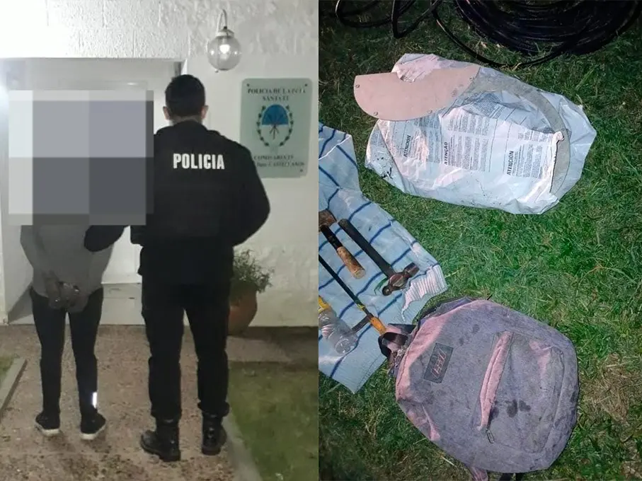 Detenido por robar cables