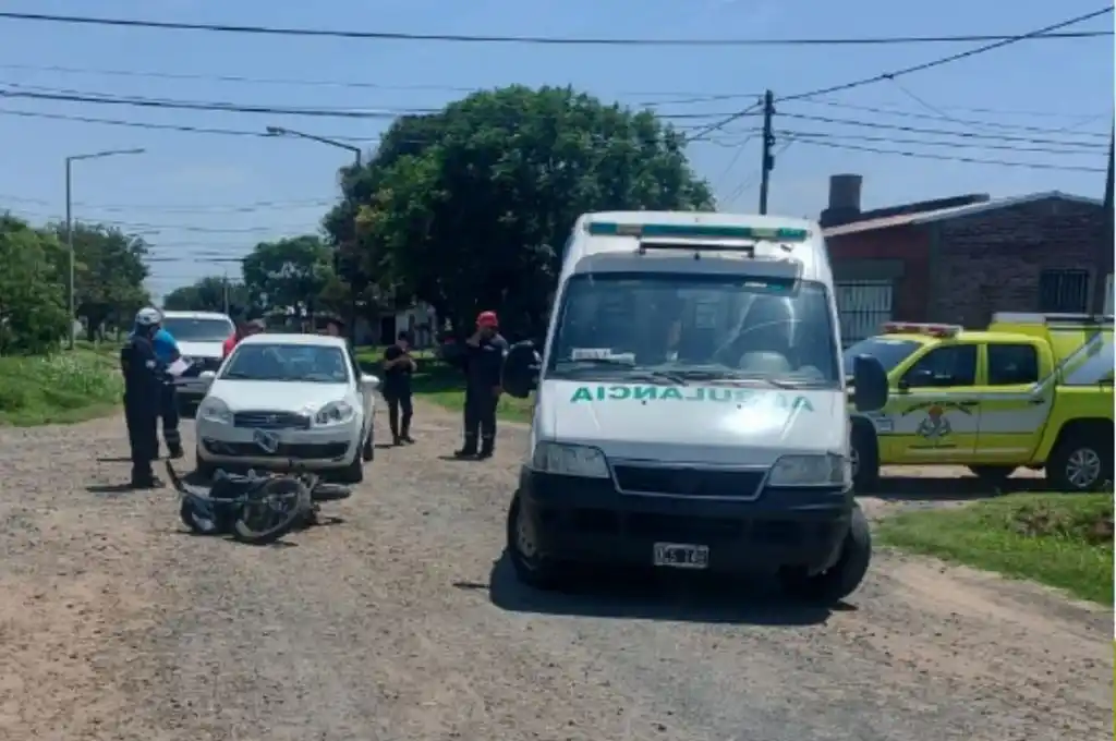 Grave siniestro con una joven lesionada.