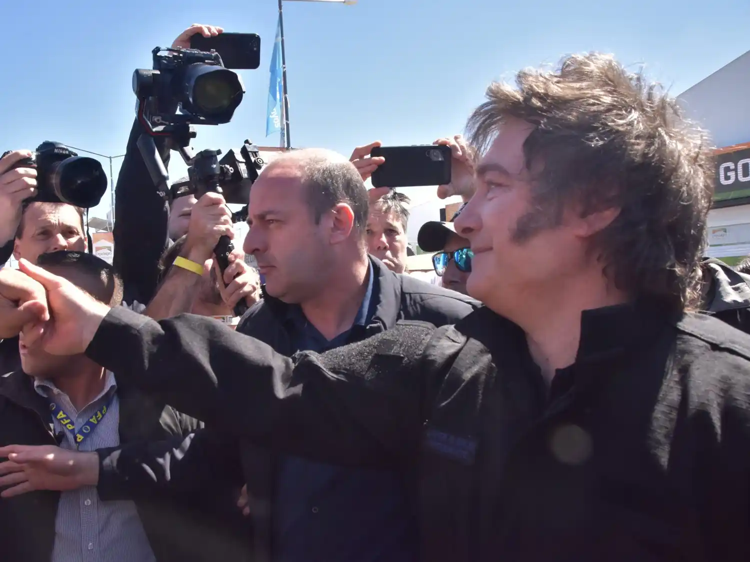 Javier Milei presente en la ultima jornada de EXPOAGRO.