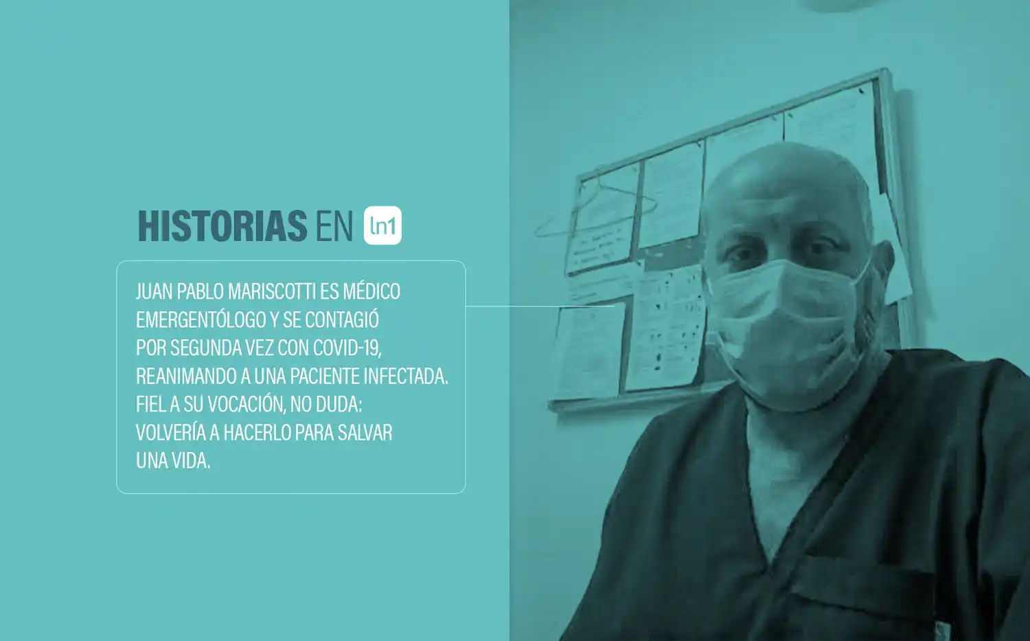 Médico de Zárate recuperado de Covid se volvió a contagiar por salvar a una paciente: "No dudaría en volver hacerlo"
