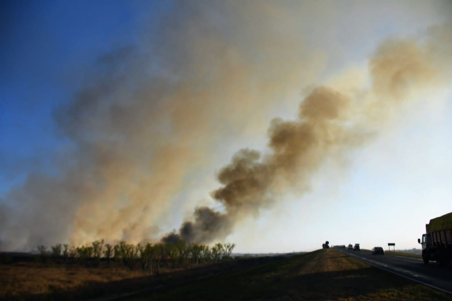 Javkin apuntó a la intencionalidad de los incendios en las islas: «No es una práctica habitual, ni actividad ancestral, ni un carajo»