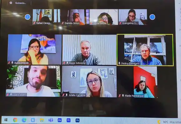 La agenda ambiental reunió a Galimberti, Schneider y Austin en una videoconferencia