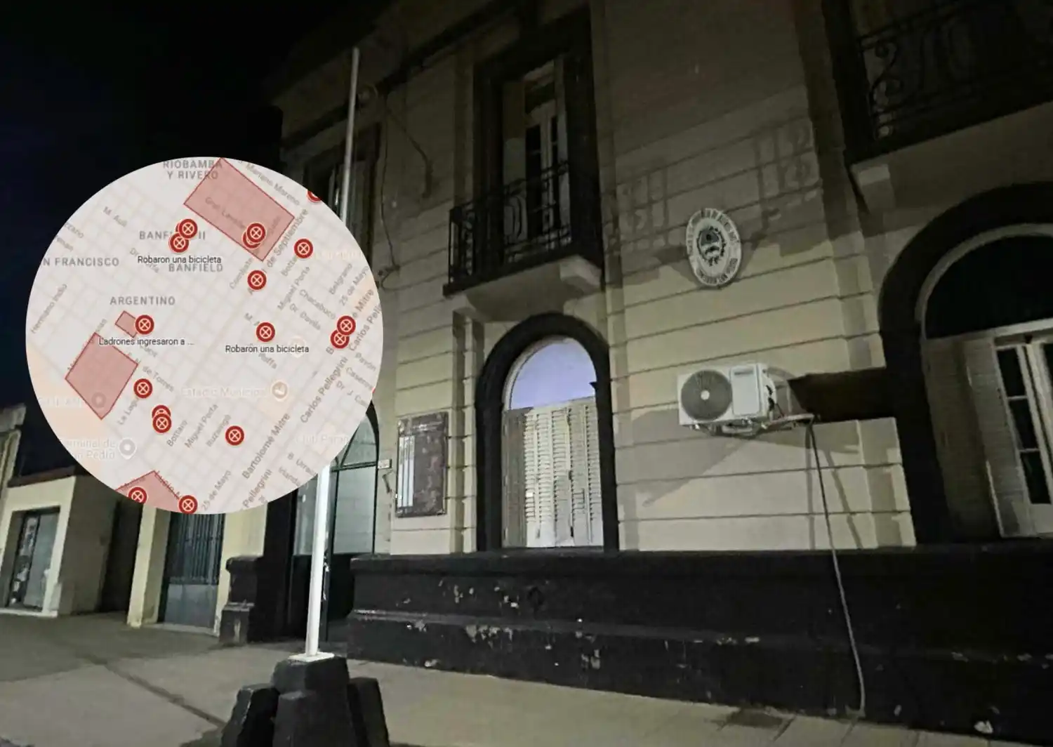 Oficina de robos - casi 10 hechos nuevos reportados en el mapa del delito